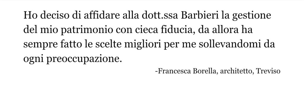 Recensione francesca borella